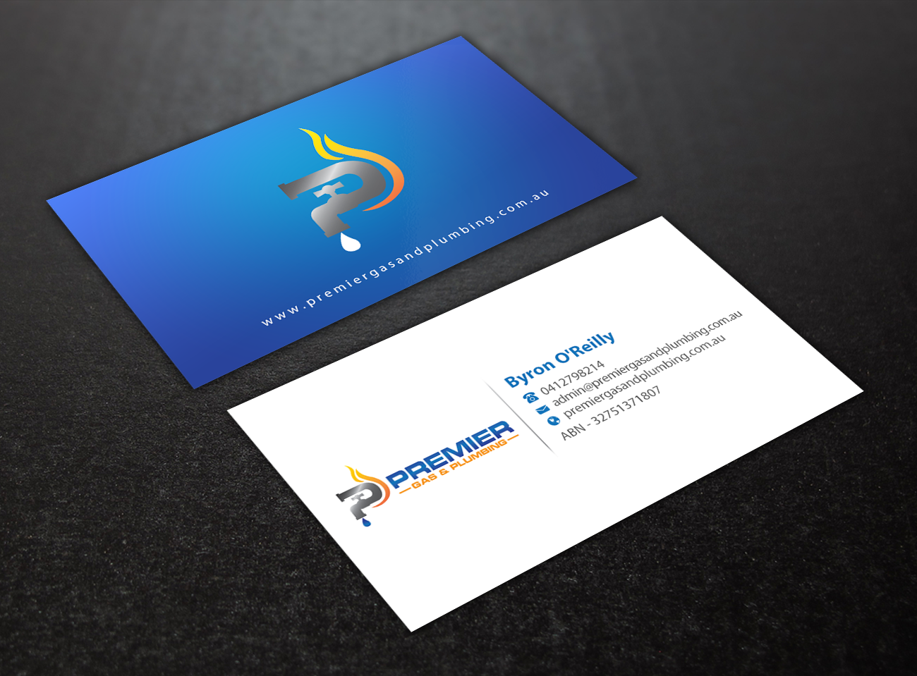 Business Card Design by Brand aid for Premier Gas & Plumbing | Design #21541506