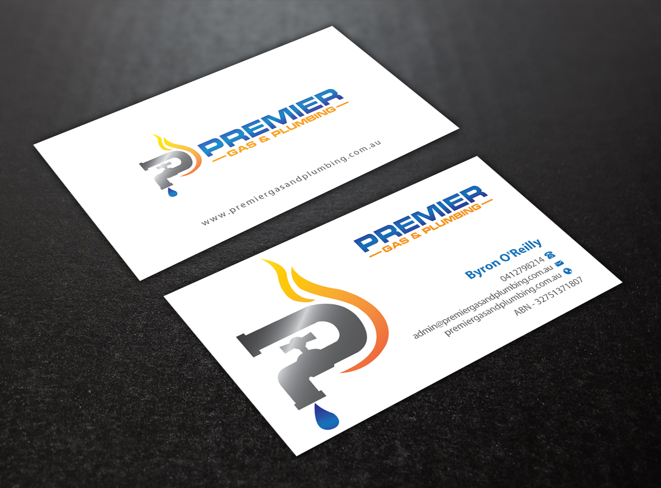 Business Card Design by Brand aid for Premier Gas & Plumbing | Design #21541516