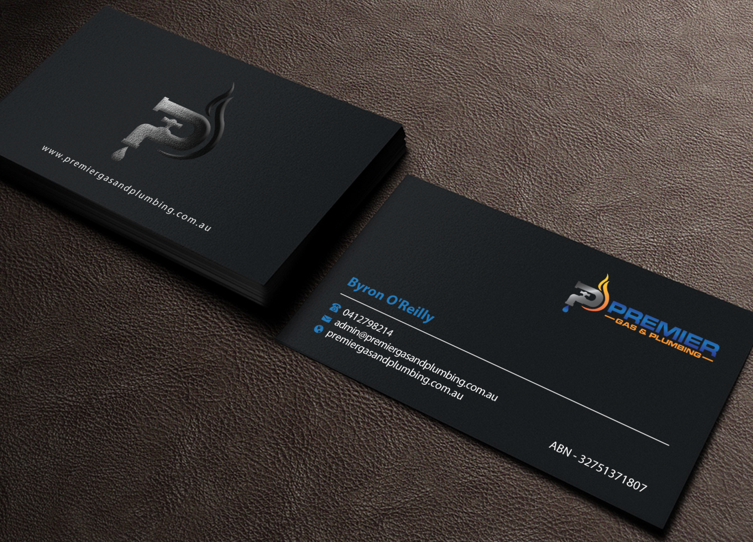 Business Card Design by Brand aid for Premier Gas & Plumbing | Design #21541541