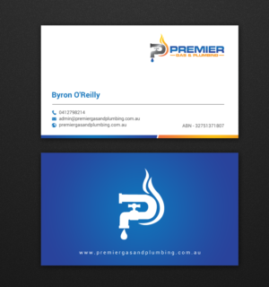 Business Card Design by chandrayaan.creative for Premier Gas & Plumbing | Design: #21542900