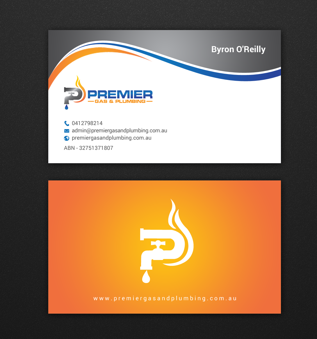 Business Card Design by chandrayaan.creative for Premier Gas & Plumbing | Design #21542906