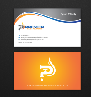 Business Card Design by chandrayaan.creative for Premier Gas & Plumbing | Design: #21542906
