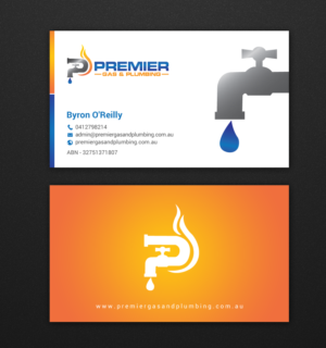 Business Card Design by chandrayaan.creative for Premier Gas & Plumbing | Design: #21542909