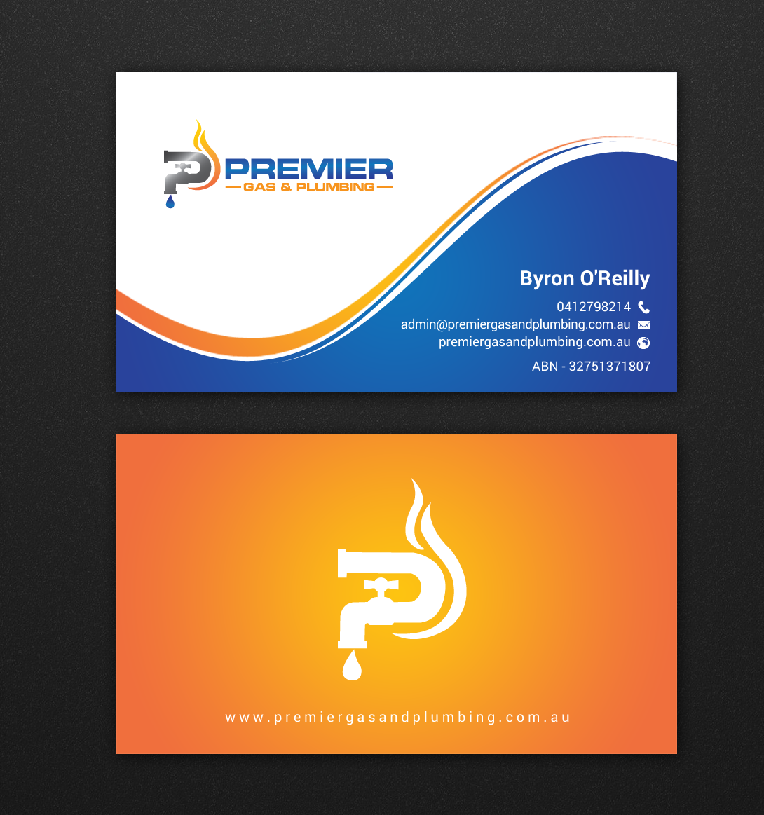 Business Card Design by chandrayaan.creative for Premier Gas & Plumbing | Design #21542910