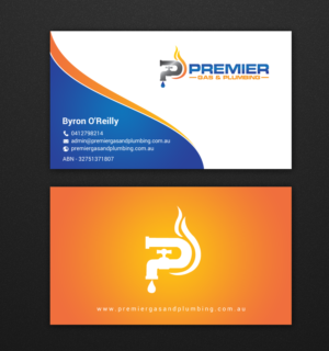Business Card Design by chandrayaan.creative for Premier Gas & Plumbing | Design: #21542913