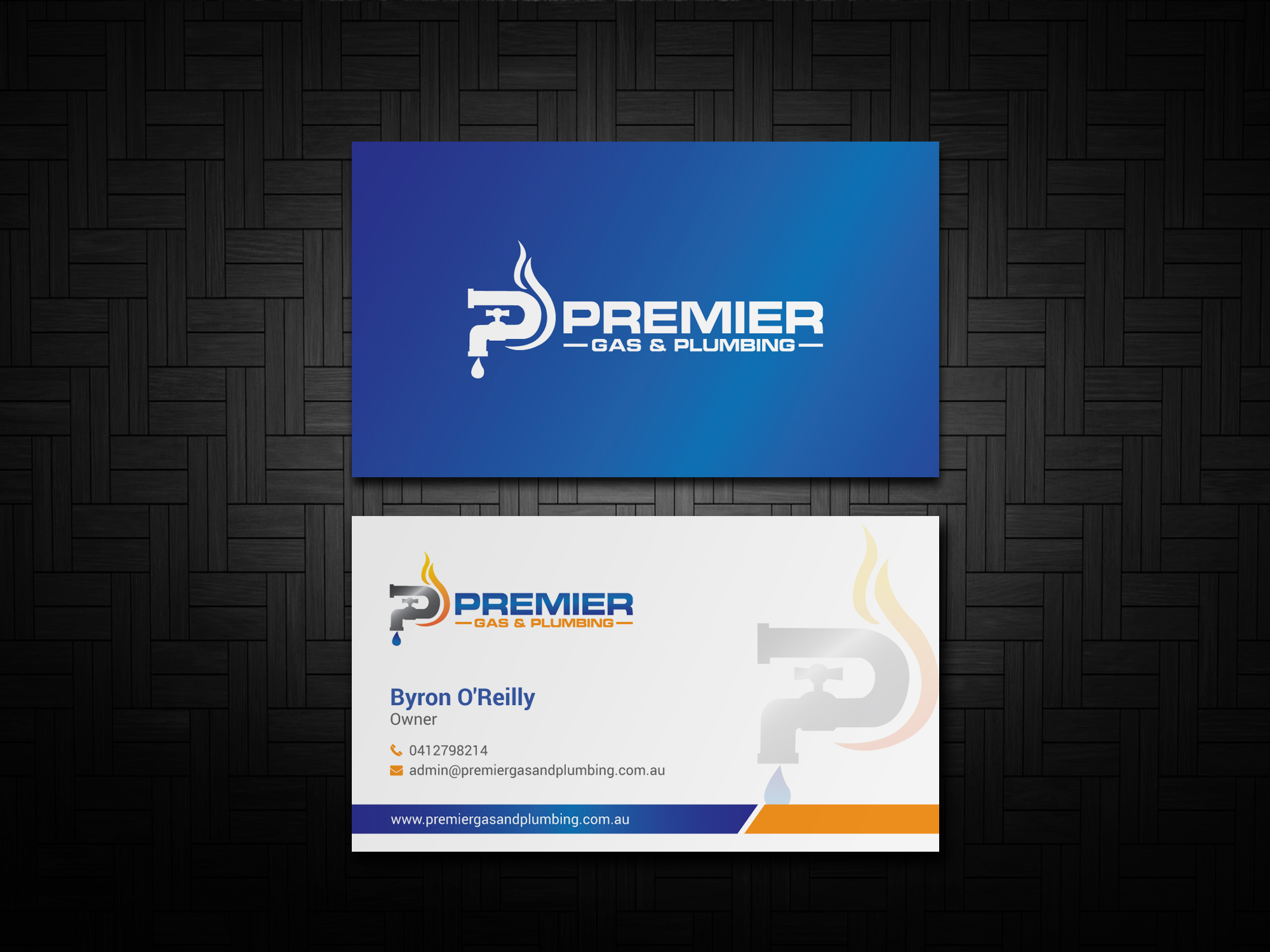 Business Card Design by mdreyad for Premier Gas & Plumbing | Design #21531707