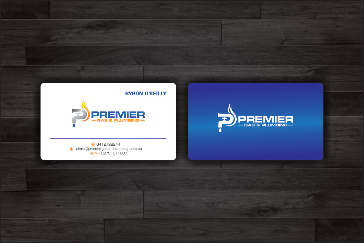 Business Card Design by Dave Paresh for Premier Gas & Plumbing | Design #21557529