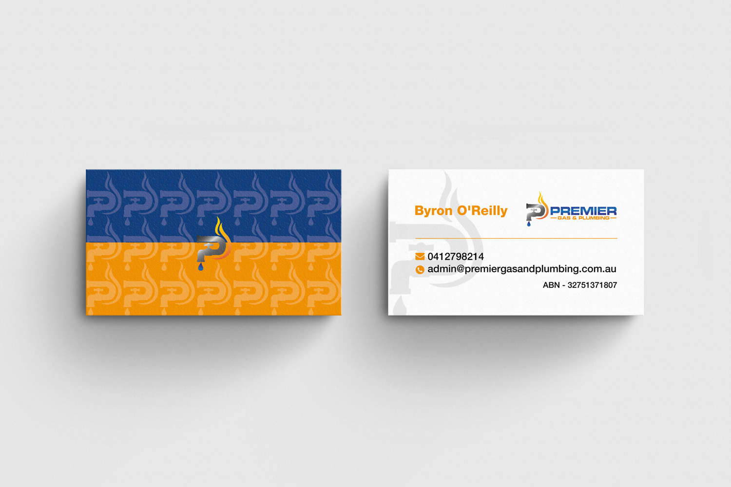 Business Card Design by Yooo for Premier Gas & Plumbing | Design #21511920