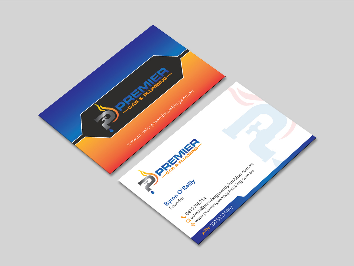 Business Card Design by MDesign for Premier Gas & Plumbing | Design #21544662