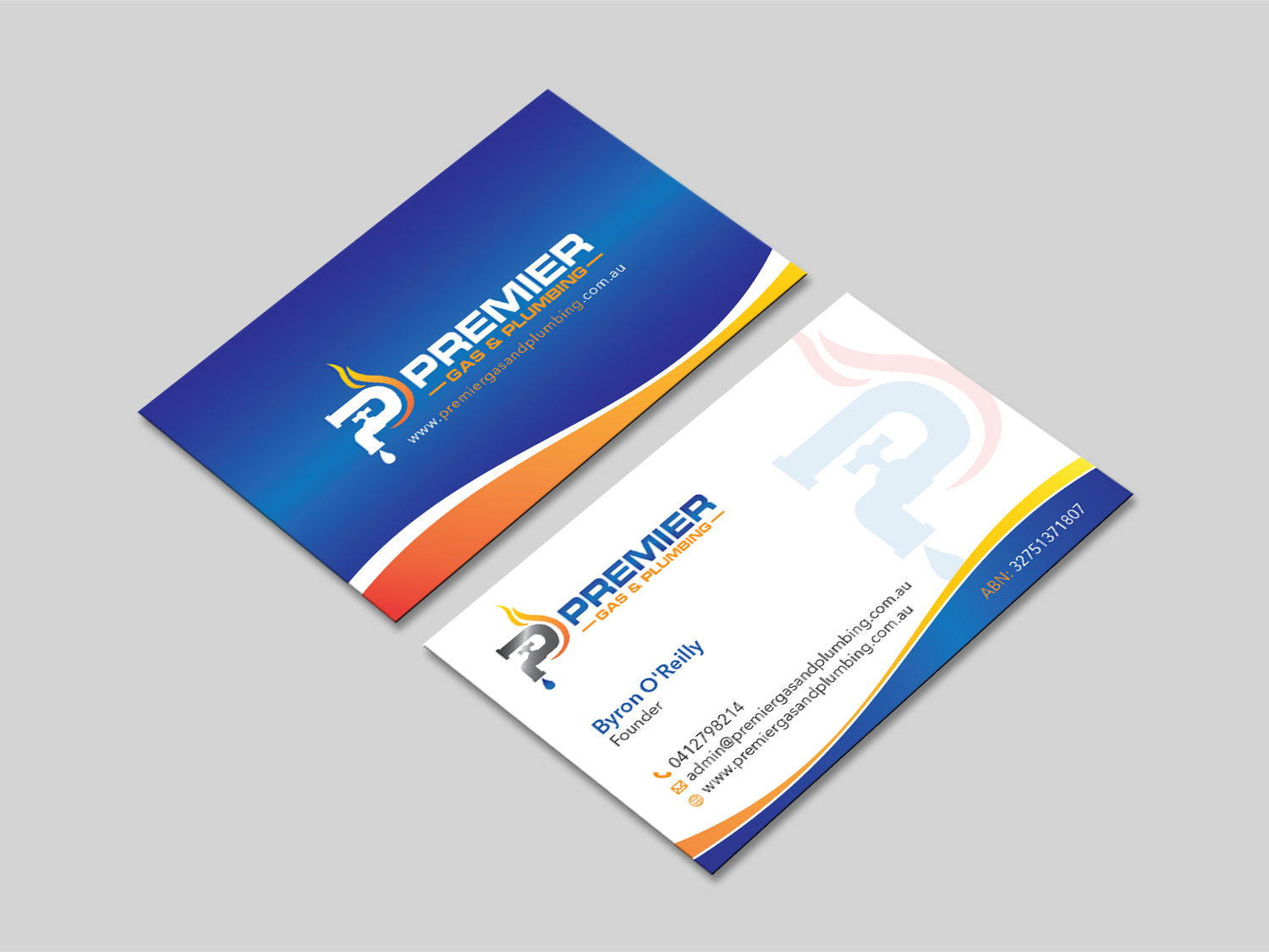 Diseño de Tarjeta de Presentación por MDesign para Premier Gas & Plumbing | Diseño #21544663