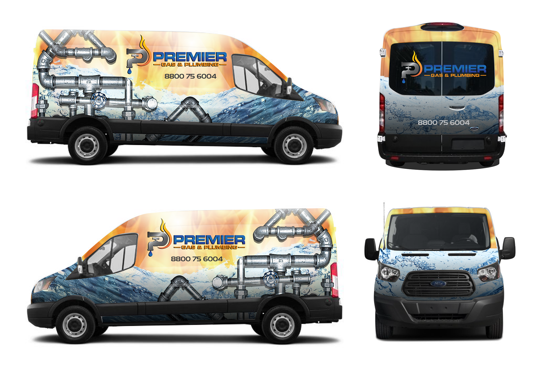 Car Wrap-Design von Kira Graphics für Premier Gas & Plumbing | Design #21514155