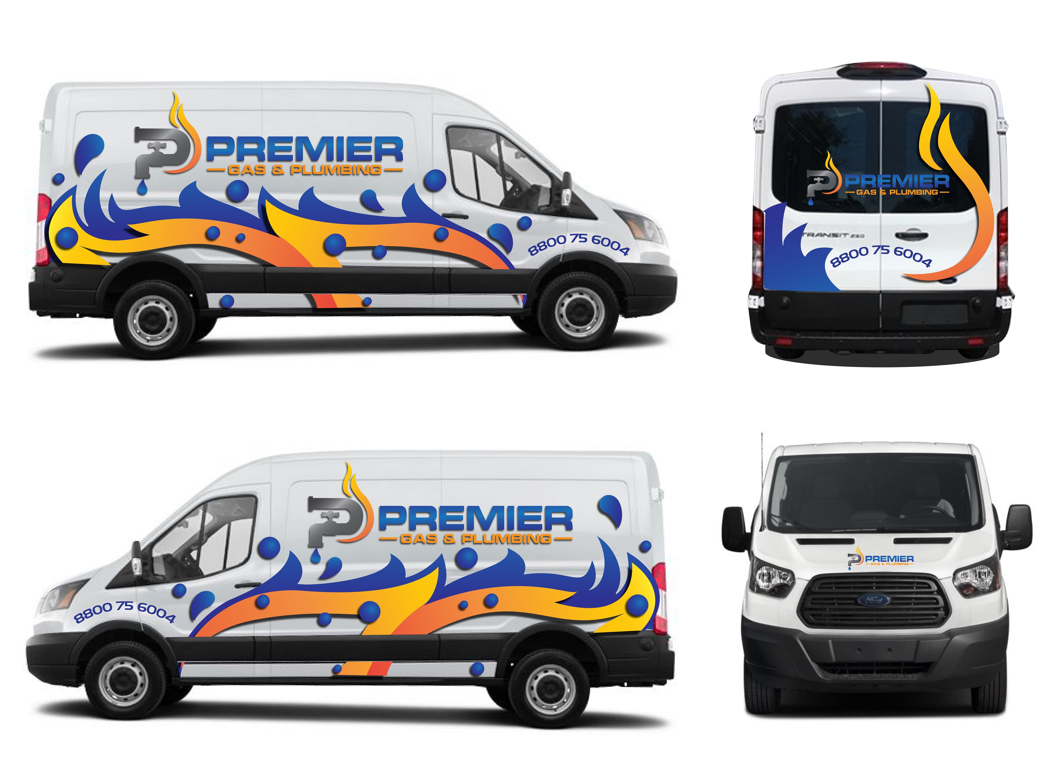 Car Wrap Design by Kira Graphics for Premier Gas & Plumbing | Design #21543370