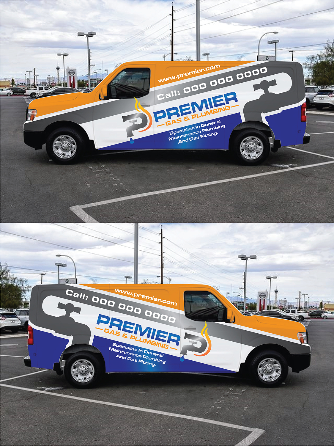 Car Wrap Design by Deziners Zone for Premier Gas & Plumbing | Design #21526626