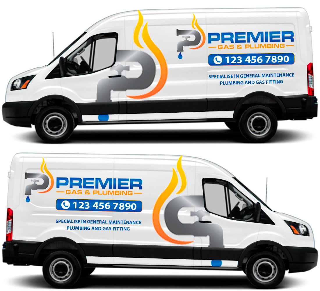 Design de Covering de Véhicule par The Faisal pour Premier Gas & Plumbing | Design #21582226