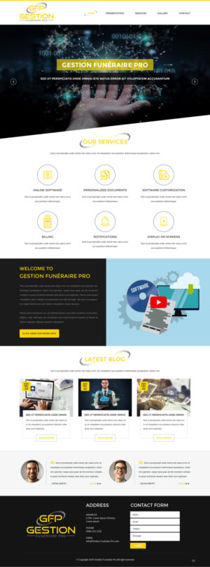 Web Design by pb for AD Websys SPRL | Design: #21527589