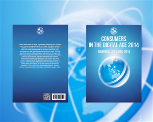 Book of proceedings from a conference on consumers and technology | Diseño de portada de libro por medhoover