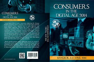 Book of proceedings from a conference on consumers and technology | Diseño de portada de libro por jshan