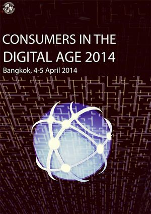 Book of proceedings from a conference on consumers and technology | Diseño de portada de libro por Ramya Sarang