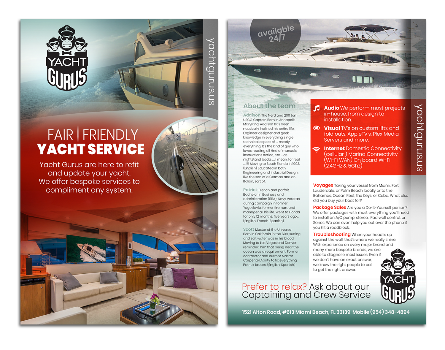 Flyer Design by see why for Yacht Gurus, inc | Design #21524064