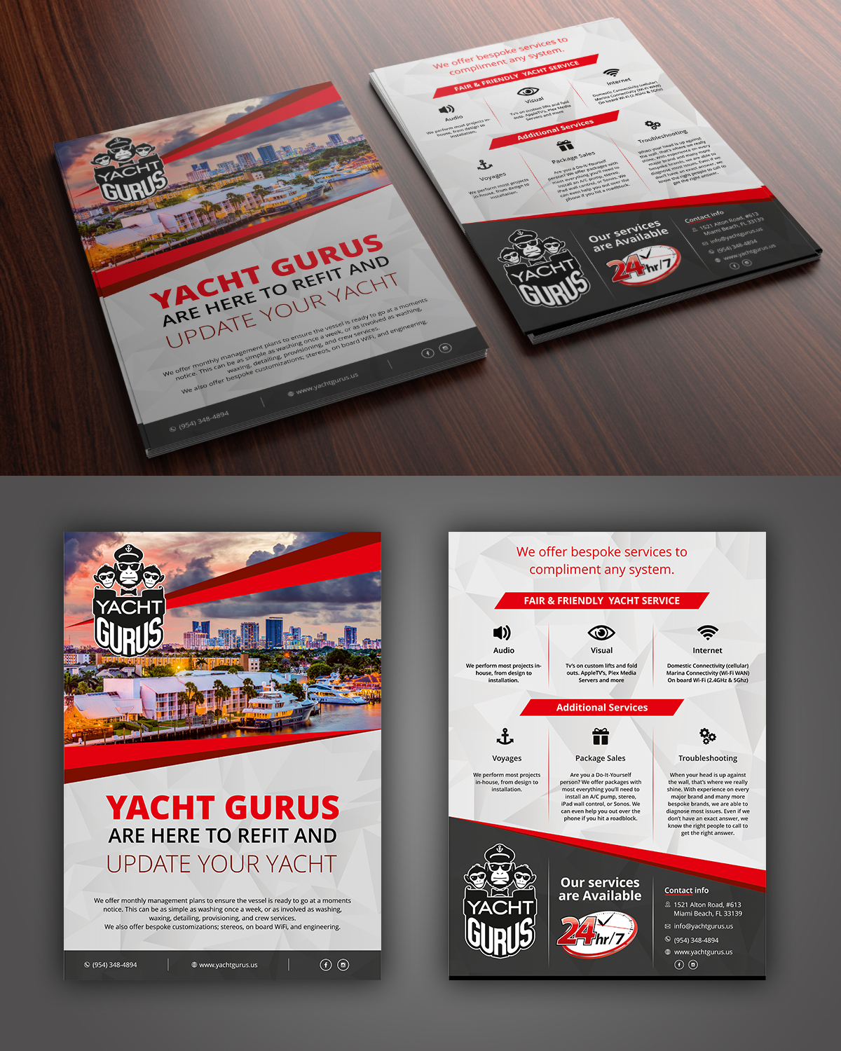 Flyer Design by ecorokerz for Yacht Gurus, inc | Design #21518488