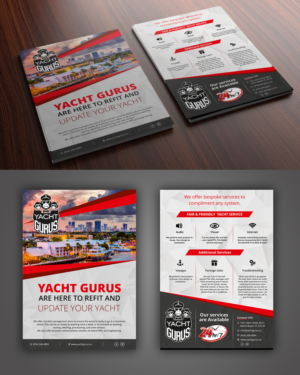 Design de Flyer par ecorokerz pour Yacht Gurus, inc | Design : #21518488