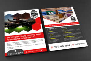 Design de Flyer par ecorokerz pour Yacht Gurus, inc | Design #21525691