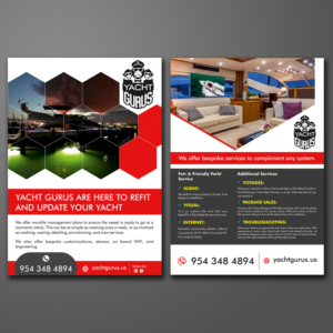 Design de Flyer par ecorokerz pour Yacht Gurus, inc | Design : #21525692
