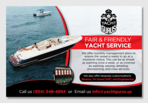 Design de Flyer par D Creative pour Yacht Gurus, inc | Design : #21558034