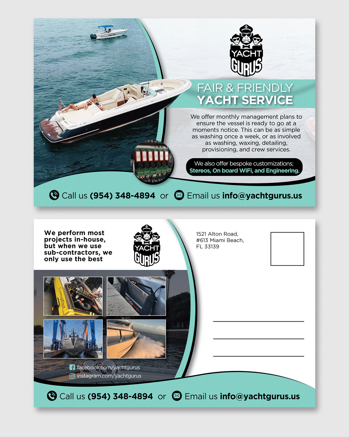 Diseño de Flyer por D Creative para Yacht Gurus, inc | Diseño #21561147