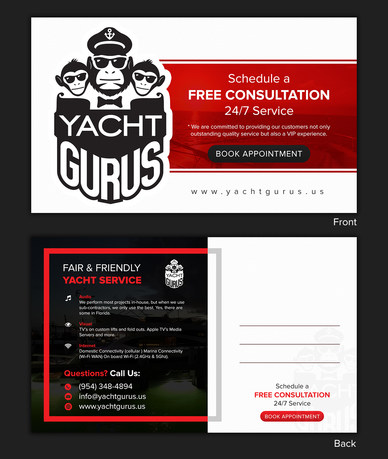 Flyer Design by SAI DESIGNS for Yacht Gurus, inc | Design #21564193