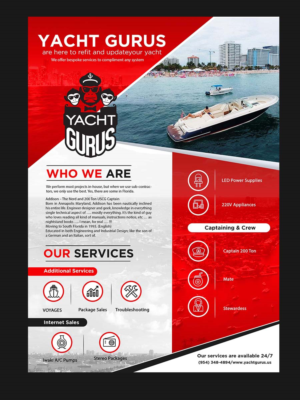 Flyer Design by n214008 for Yacht Gurus, inc | Design: #21530740