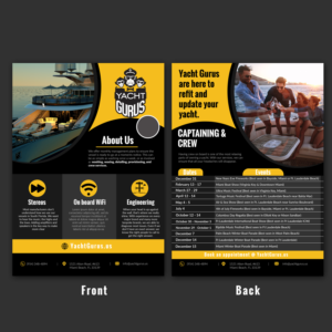 Flyer Design by Schöpfer for Yacht Gurus, inc | Design: #21607562