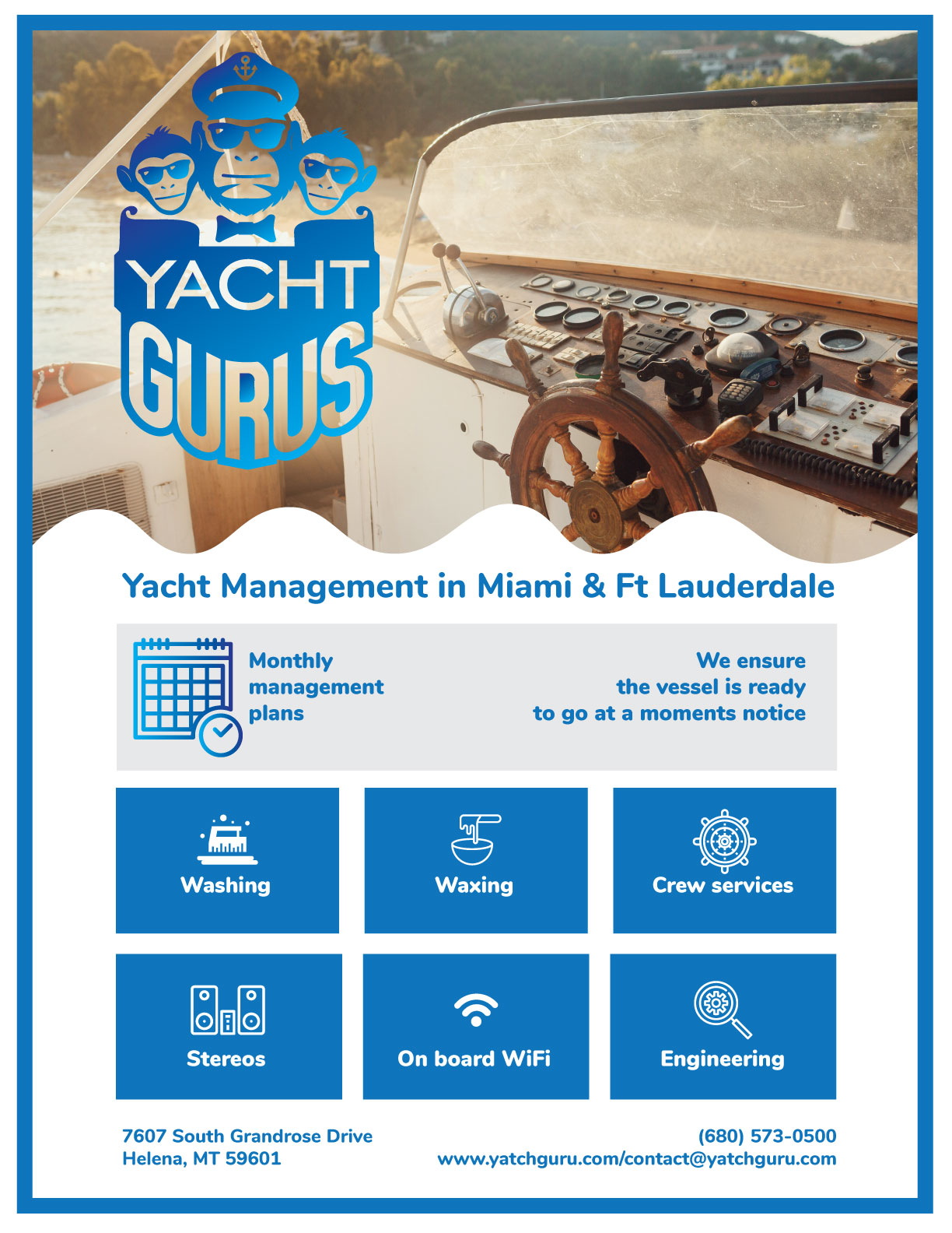 Flyer Design by Ismael chery for Yacht Gurus, inc | Design #21535422