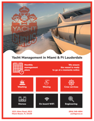 Flyer Design by Ismael chery for Yacht Gurus, inc | Design: #21548220