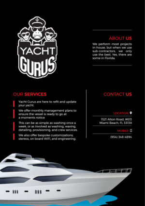Flyer Design by Creativeadpro for Yacht Gurus, inc | Design: #21562097