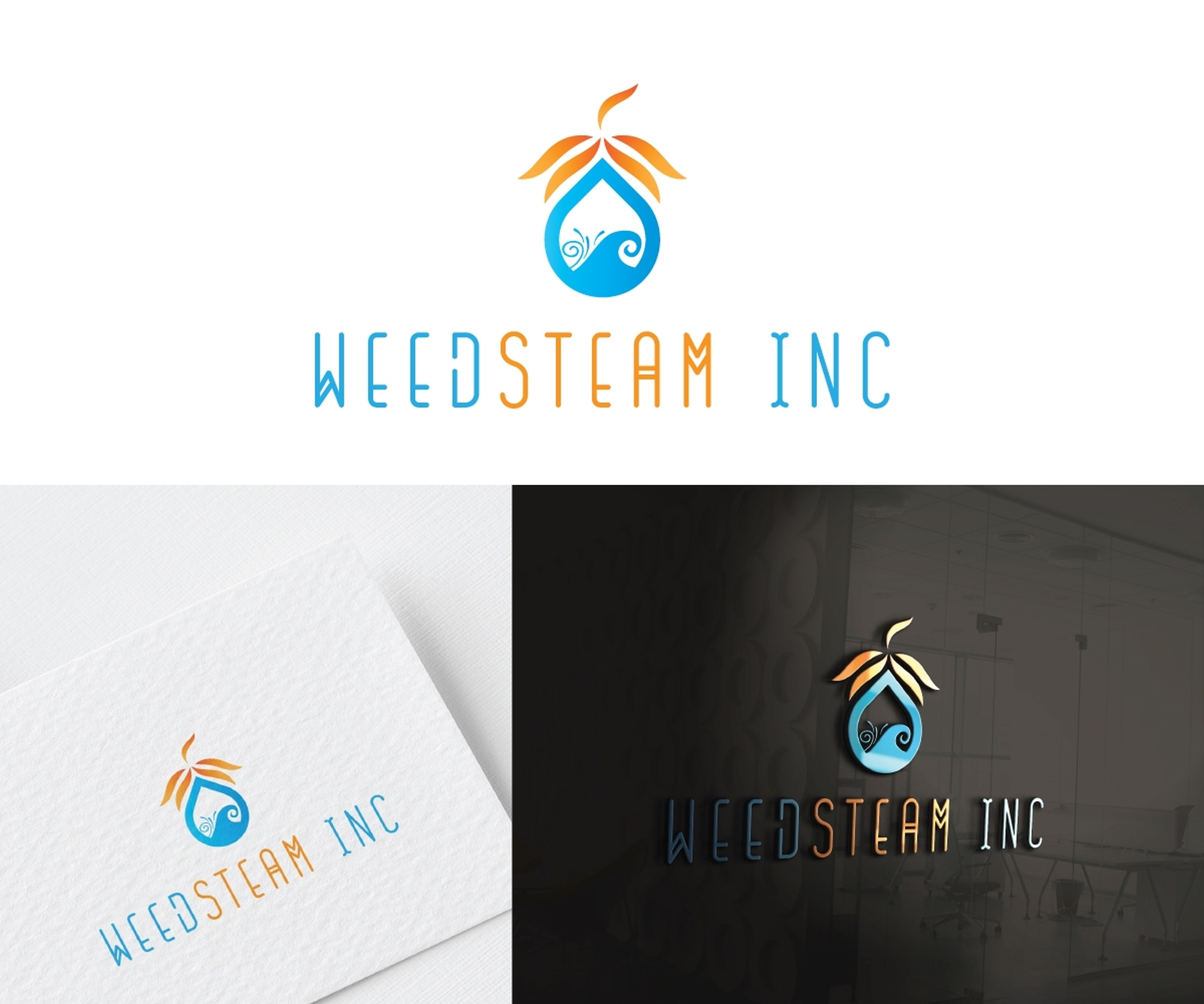 Logo Design by blackowl8 for Weedsteam Inc | Design #21514446