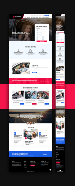 New Look Driving School Project  | Web Design by syrwebdevelopment