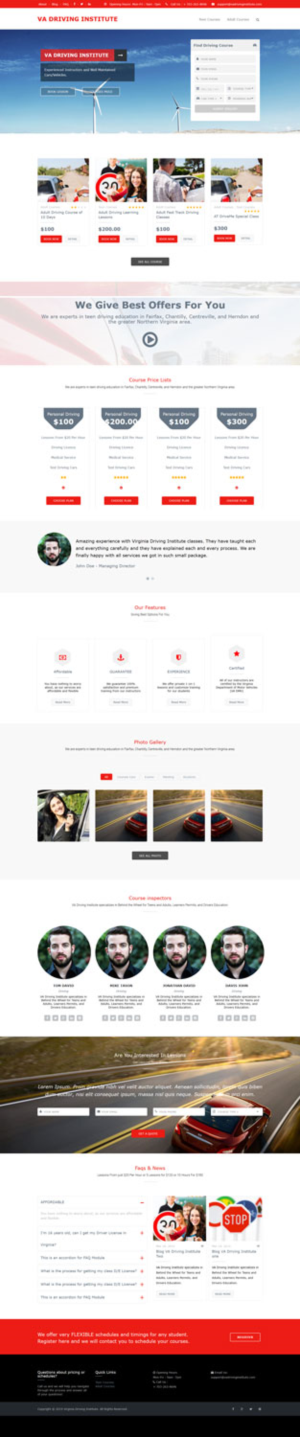 New Look Driving School Project  | Web Design by CharaFathimalil