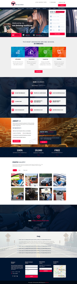 New Look Driving School Project  | Web Design by Da Miracle