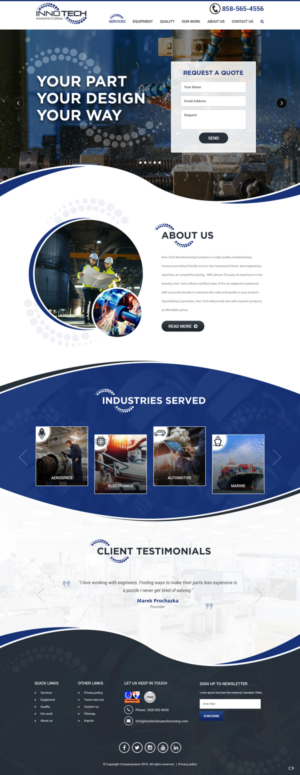 Web Design by pb for this project | Design: #21527531