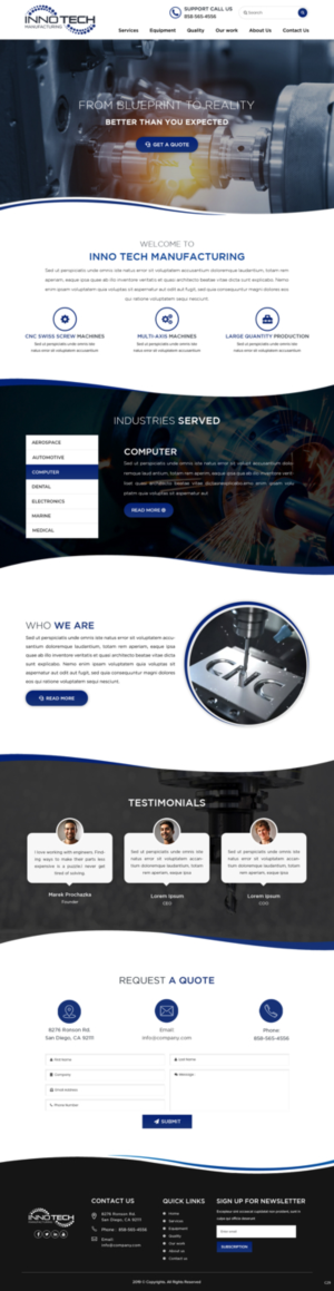 Web Design by pb for this project | Design: #21527533