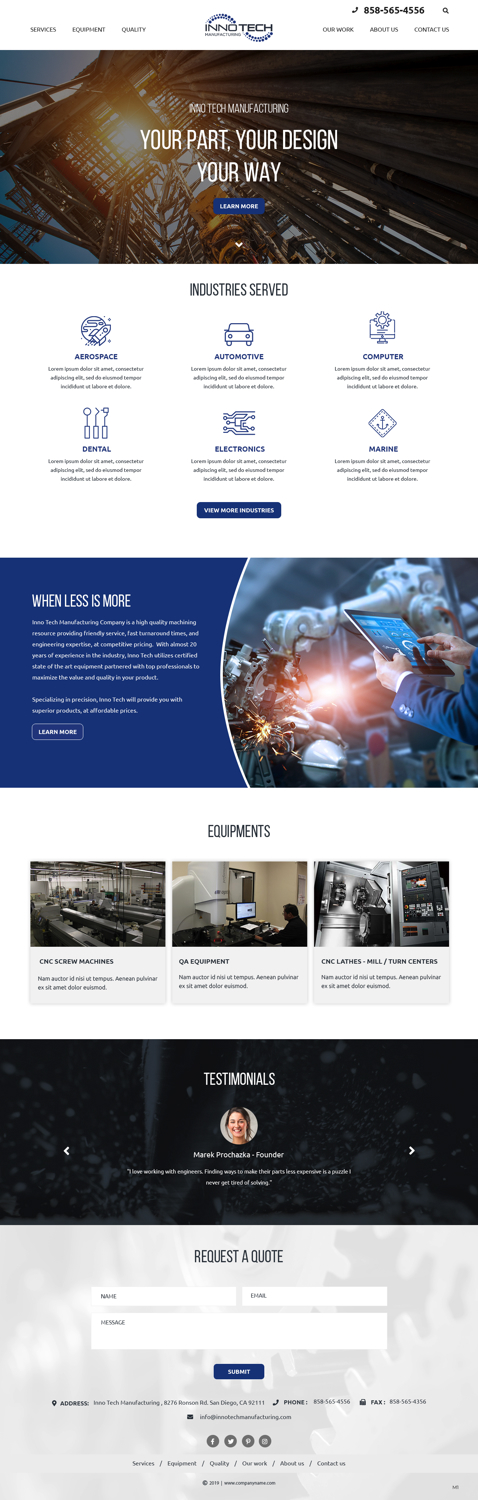 Web Design by pb for this project | Design #21527534