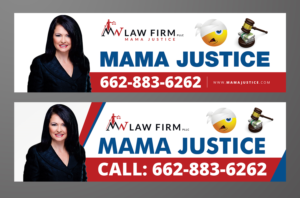 Mama Justice Billboard | Werbetafel-Design von OwnDesign