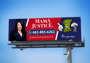 Mama Justice Billboard | Werbetafel-Design von ecorokerz
