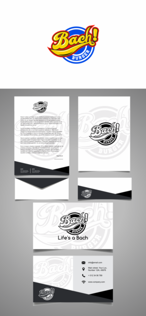 Burger Bach Business Card/Logo/Stationary (Restaurant) | Visitenkarten-Design von Aditya.DwiRama