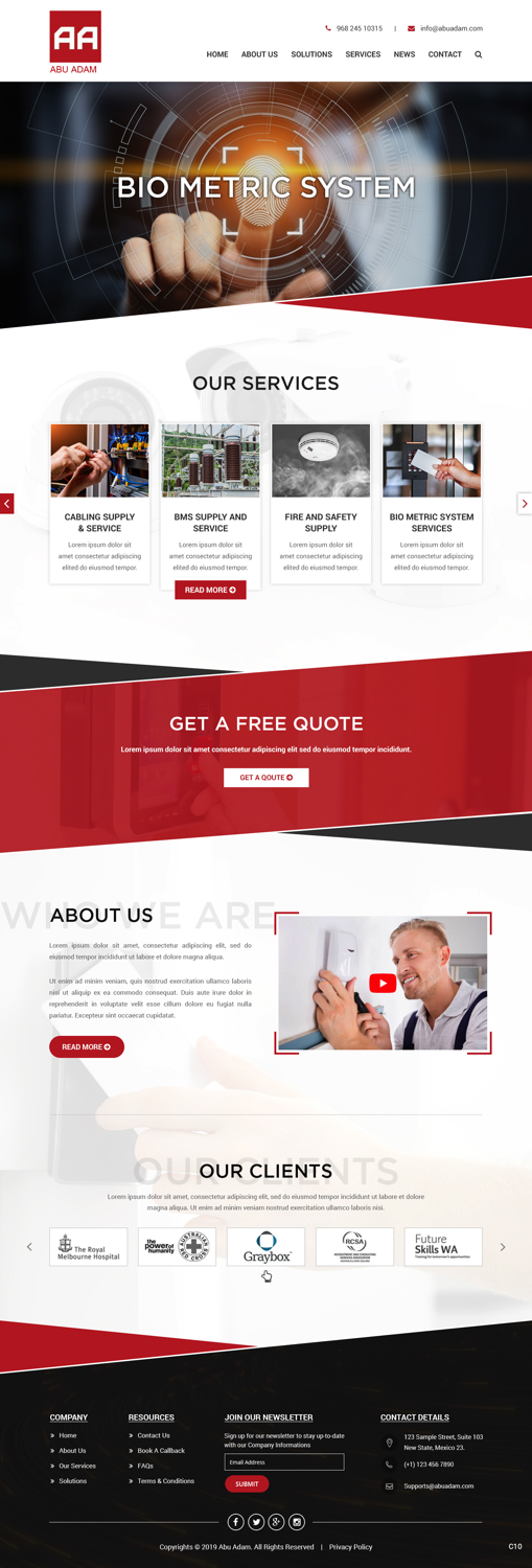 Web Design by pb for this project | Design #21534242