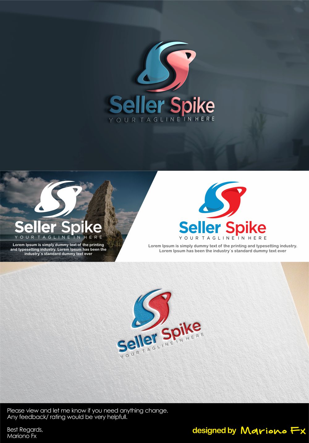 Logo Design by Mariono Fx for Seller Spike | Design #21523720