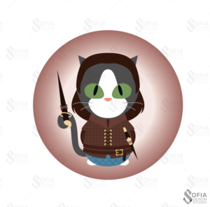 Game of Cats Sticker Series | Aufkleber-Design von SofiaDesignStudio
