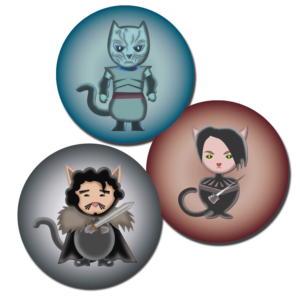 Game of Cats Sticker Series | Aufkleber-Design von Wally_F