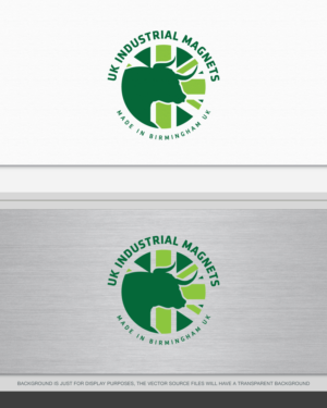 Made in Birmingham UK              Or          UK Industrial Magnets Ltd | Logo Design by AD-X